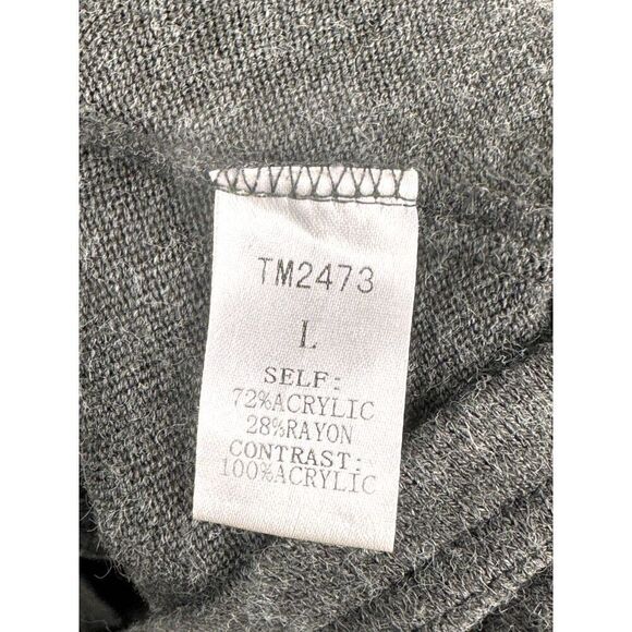 THML Cowl Neck Sleeveless Sweater Dress Tan and Grey Sz L EUC - Picture 6 of 8